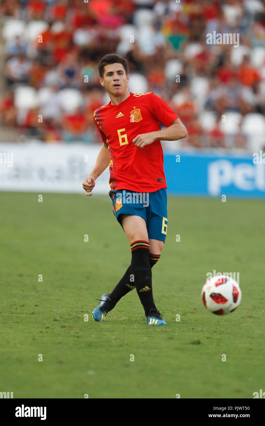 Cordoba, Spagna. 6 Sep, 2018. Igor Zubeldia (ESP) Calcio/Calcetto : UEFA Under campionato turno di qualificazione match tra U21 Spagna 3-0 U21 Albania al Estadio El Arcangel a Cordoba, in Spagna . Credito: Mutsu Kawamori/AFLO/Alamy Live News Foto Stock