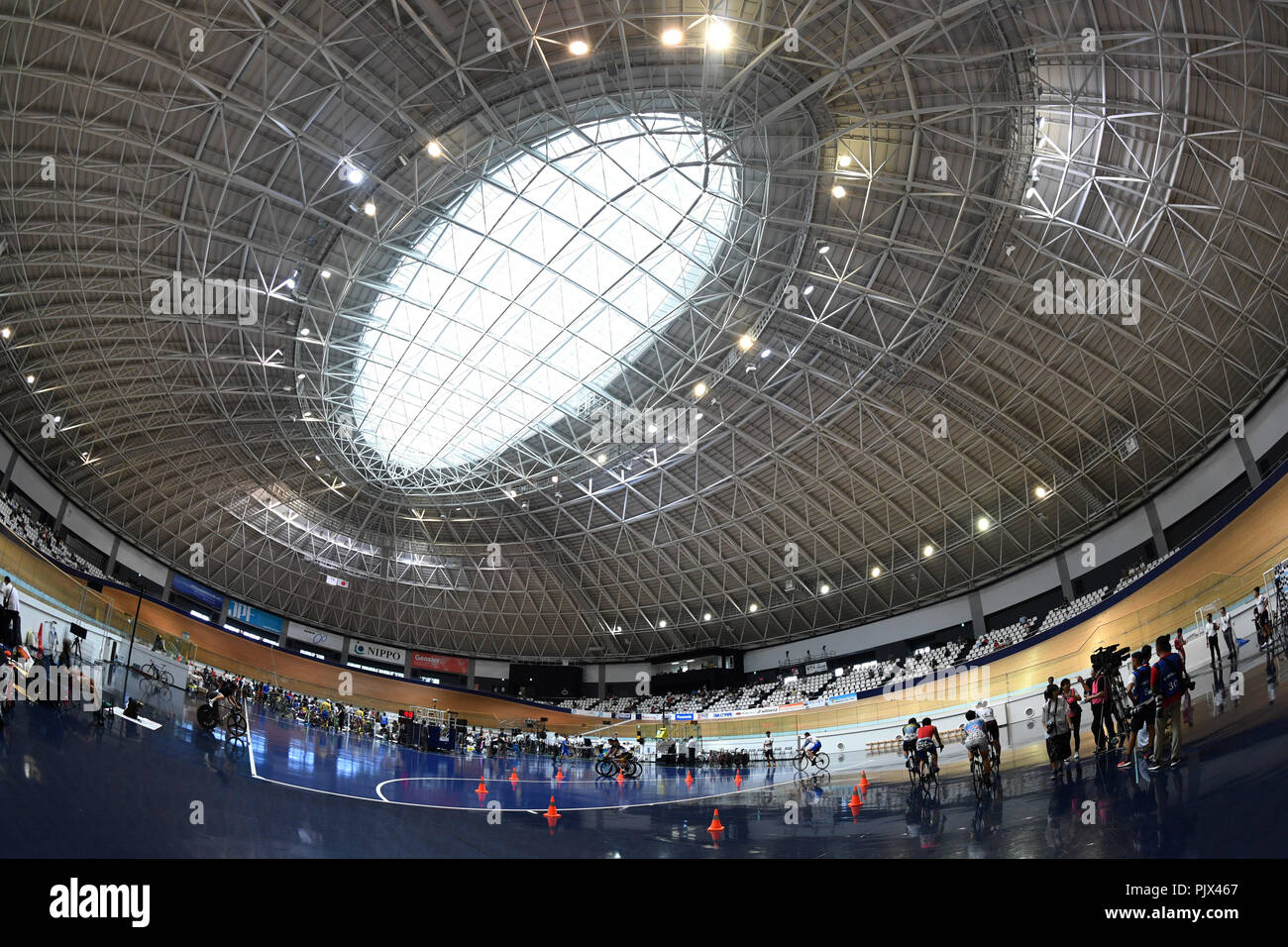 Velodromo Izu, Shizuoka, Giappone. 9 Sep, 2018. Vista generale, 9 settembre 2018 - ciclismo : 87th Giappone Campionati Nazionali gara su pista al velodromo Izu, Shizuoka, Giappone. Credito: MATSUO.K AFLO/sport/Alamy Live News Foto Stock