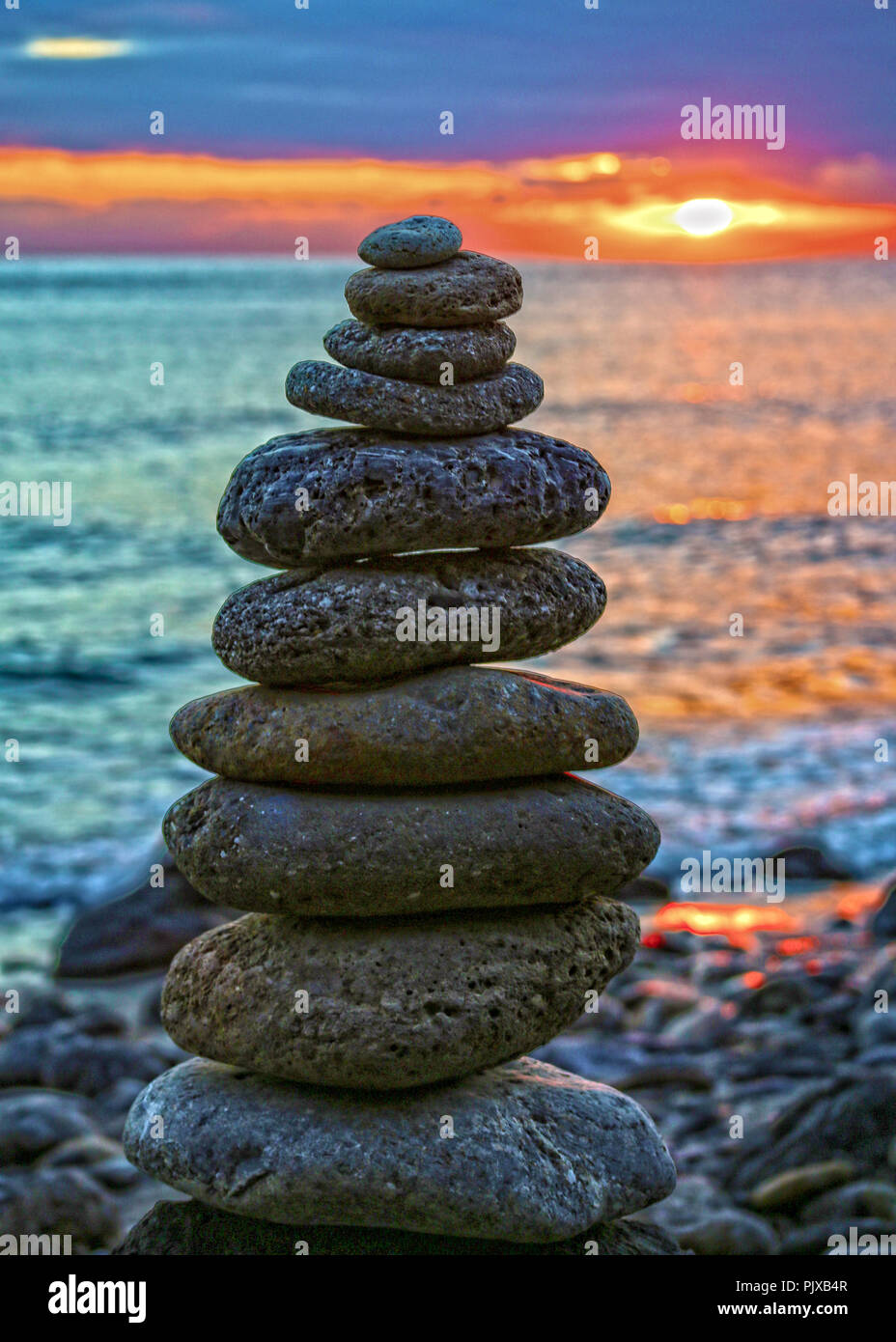 Le formazioni rocciose e Cairns Foto Stock