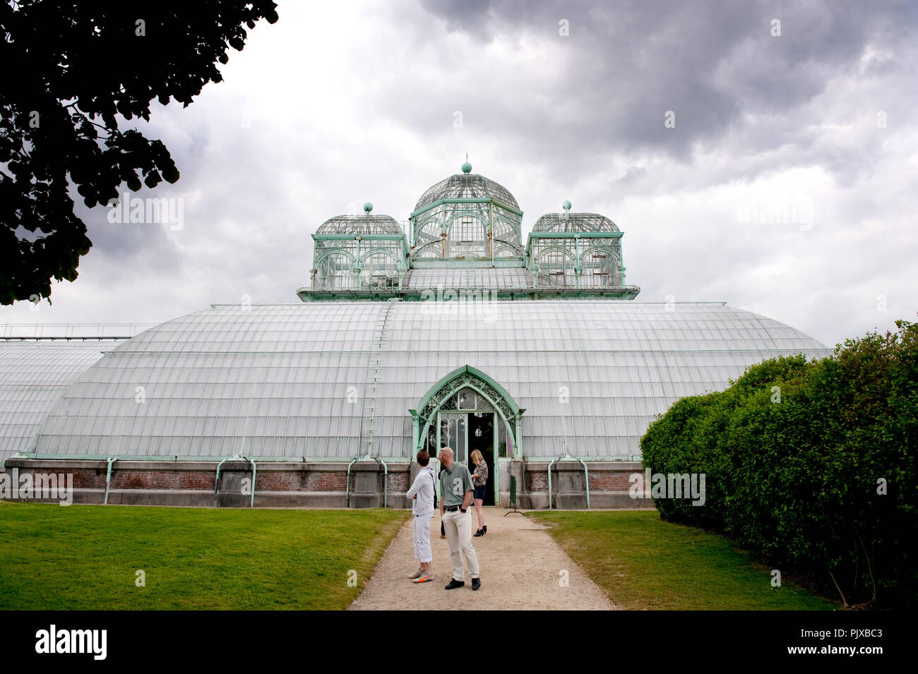 Le Serre Reali del Belgio a Laeken, Bruxelles (Belgio, 30/04/2010) Foto Stock