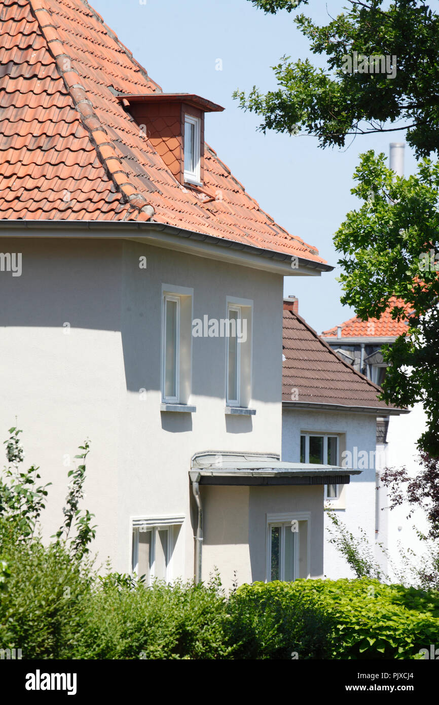 Edificio residenziale, una casa unifamiliare, Hannover Foto Stock