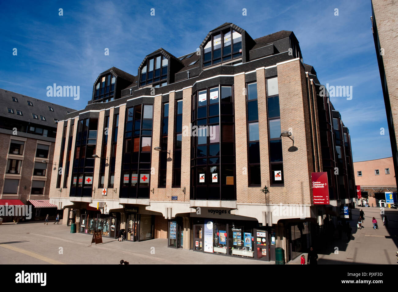 Impressioni dello studente città Louvain-La-Neuve (Belgio, 02/03/2011) Foto Stock