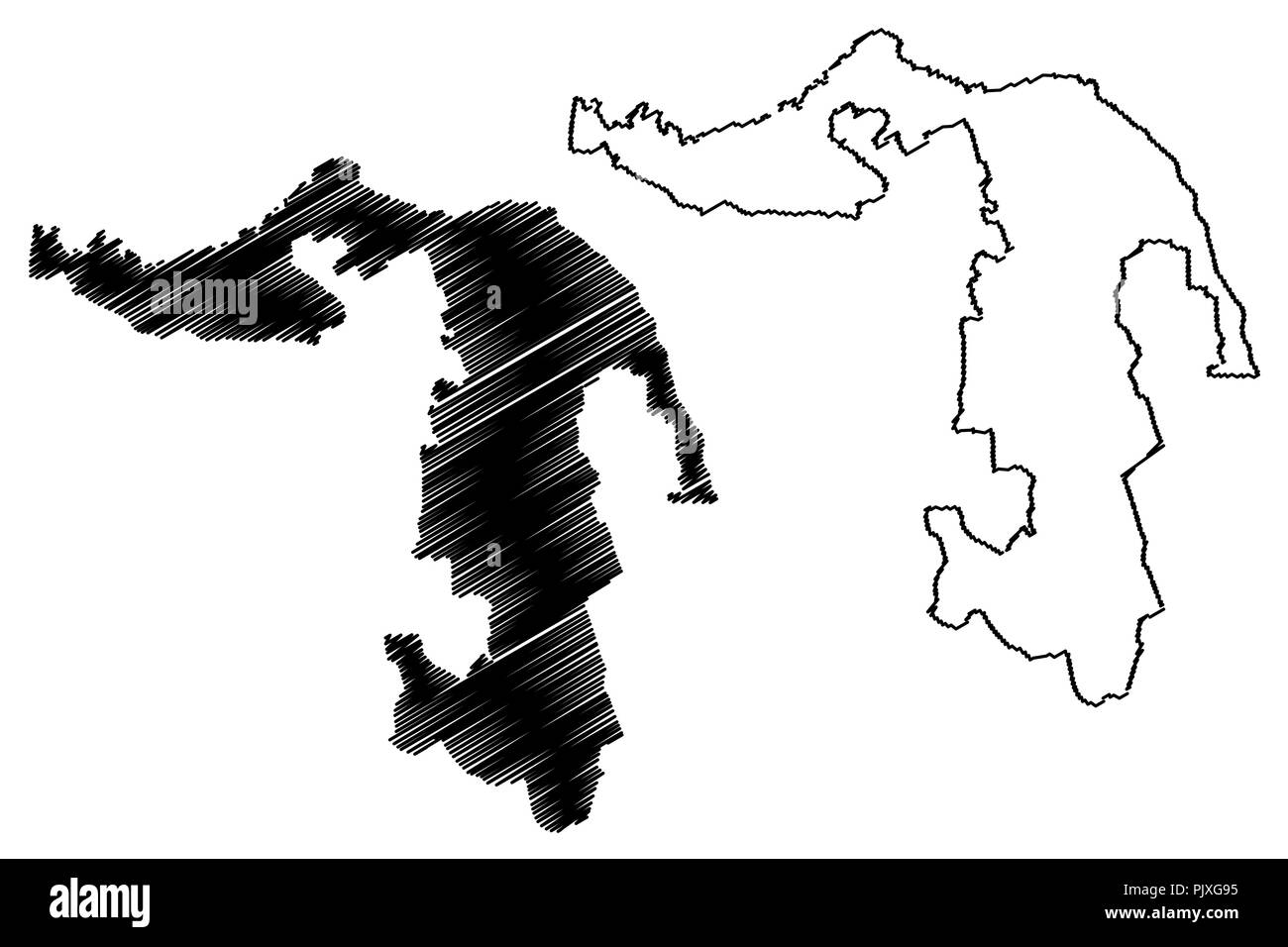 Adygea (Russia, soggetti della Federazione Russa, Repubbliche di Russia)  mappa illustrazione vettoriale, scribble schizzo Repubblica di Adygea  (Adyghe Repubblica Immagine e Vettoriale - Alamy