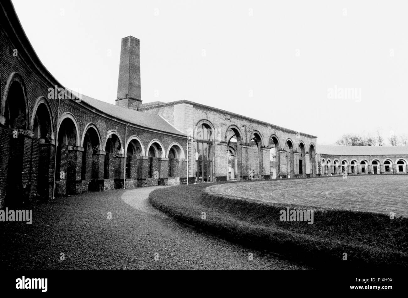 Il Grand-Hornu patrimonio industriale sito vicino a Mons (Belgio, 04/1992) Foto Stock