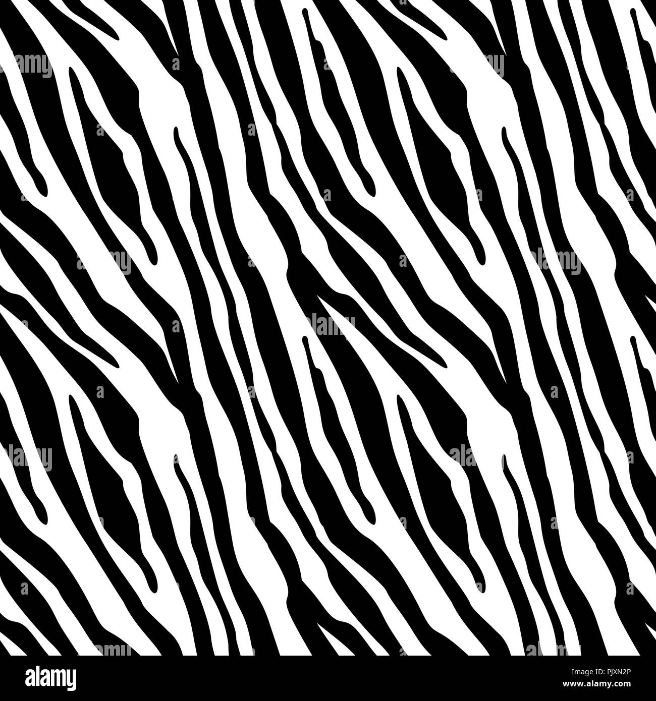 Strisce di Zebra Pattern senza giunture. Stampa Zebra, pelle di animale, strisce di tiger, configurazione astratta, linea sfondo, tessuto. Incredibile disegnato a mano illustra vettore Illustrazione Vettoriale