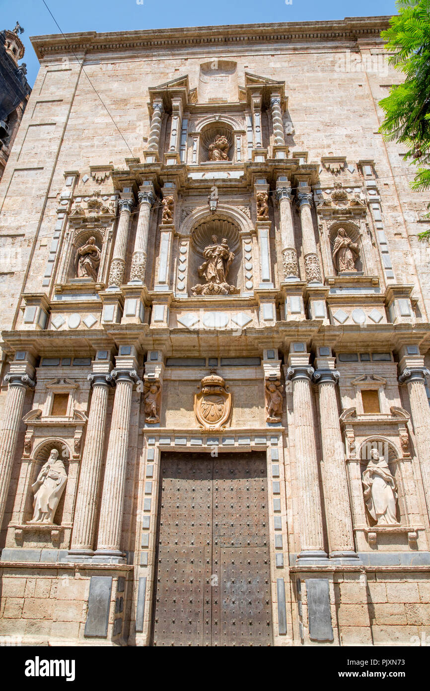 Parroquia de la Santísima Cruz, il vecchio convento di Carmen, Valencia, Spagna Foto Stock