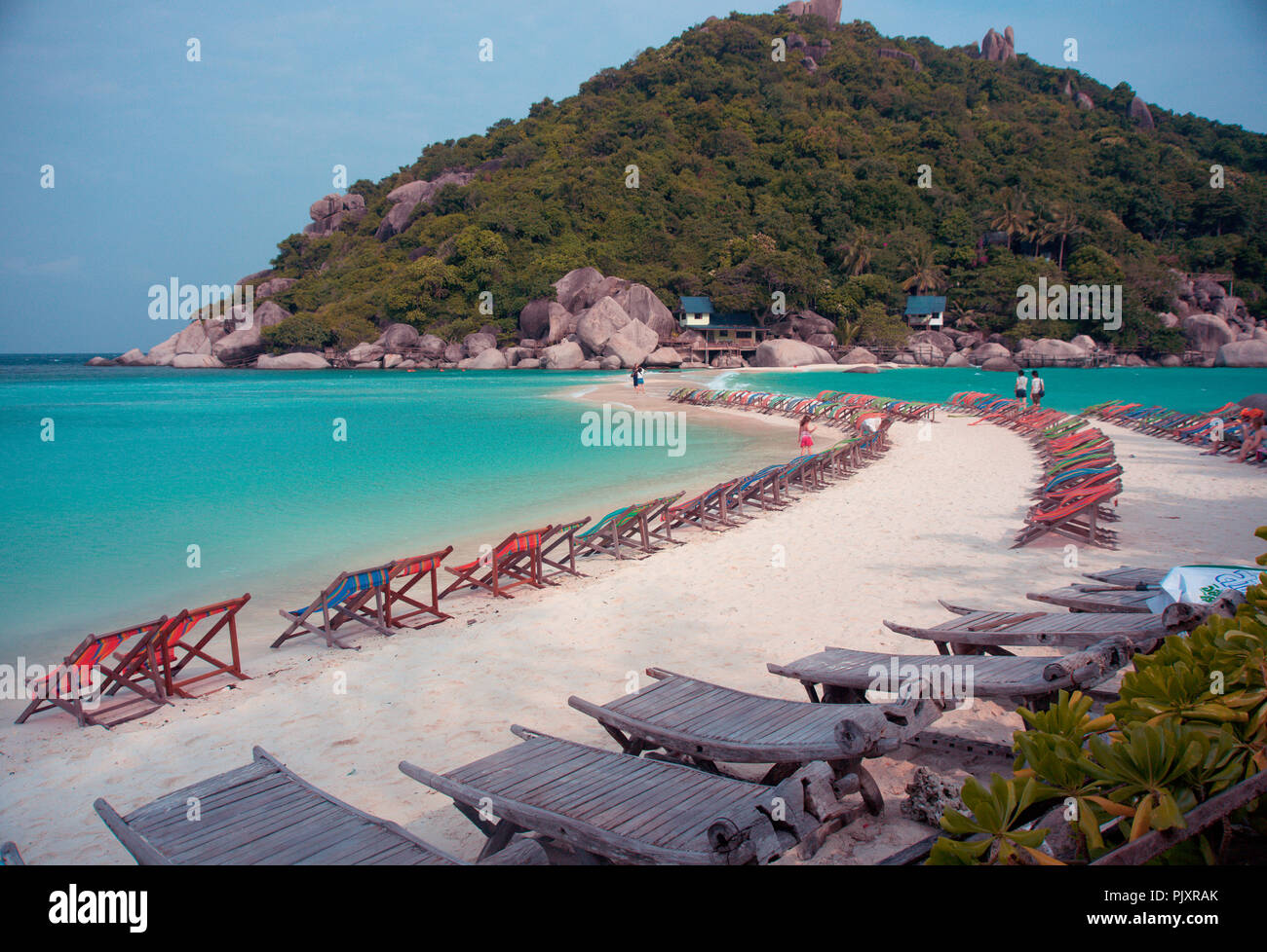 Koh Nang Yuan, Isola di Koh Tao, Thailandia Foto Stock