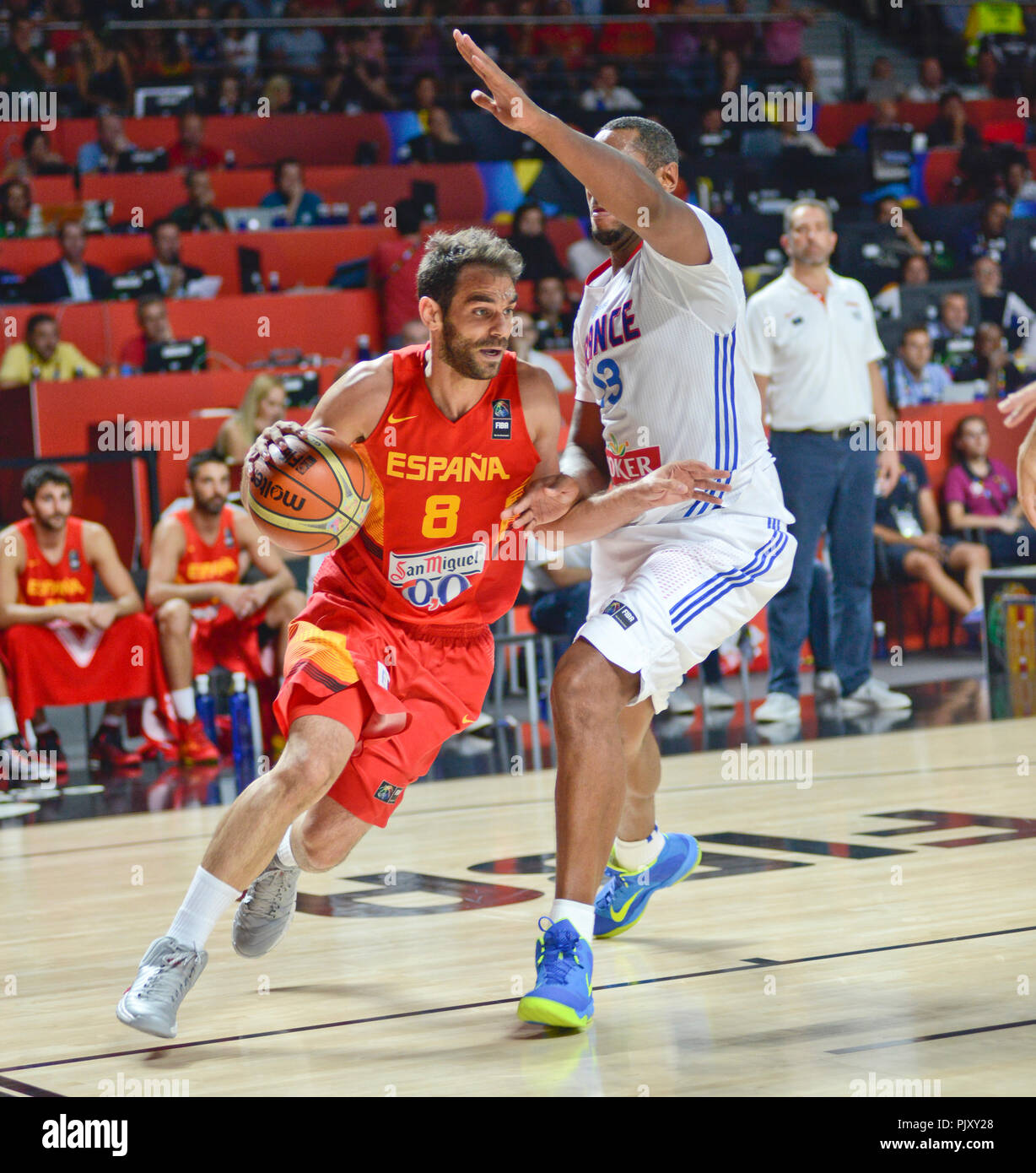 Jose Calderon. Spagna squadra nazionale di basket Foto stock - Alamy