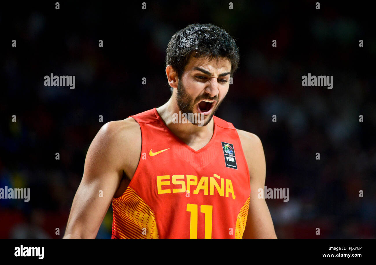 Ricky Rubio. Spagna squadra nazionale di basket. Coppa del Mondo 2014 Foto Stock