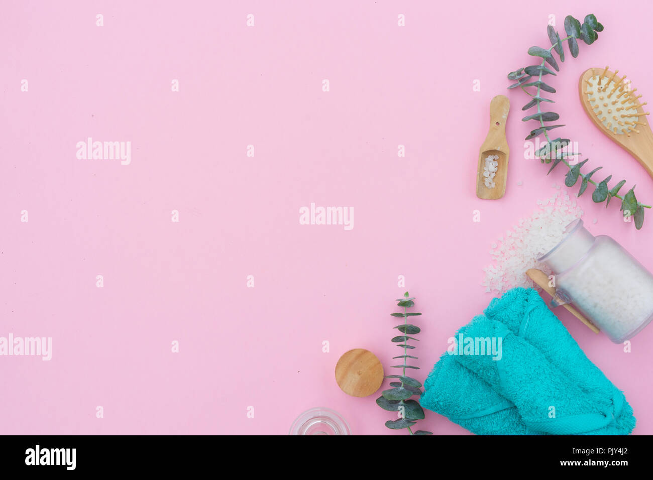 La bellezza dello sfondo con bastoncini di cotone Foto Stock