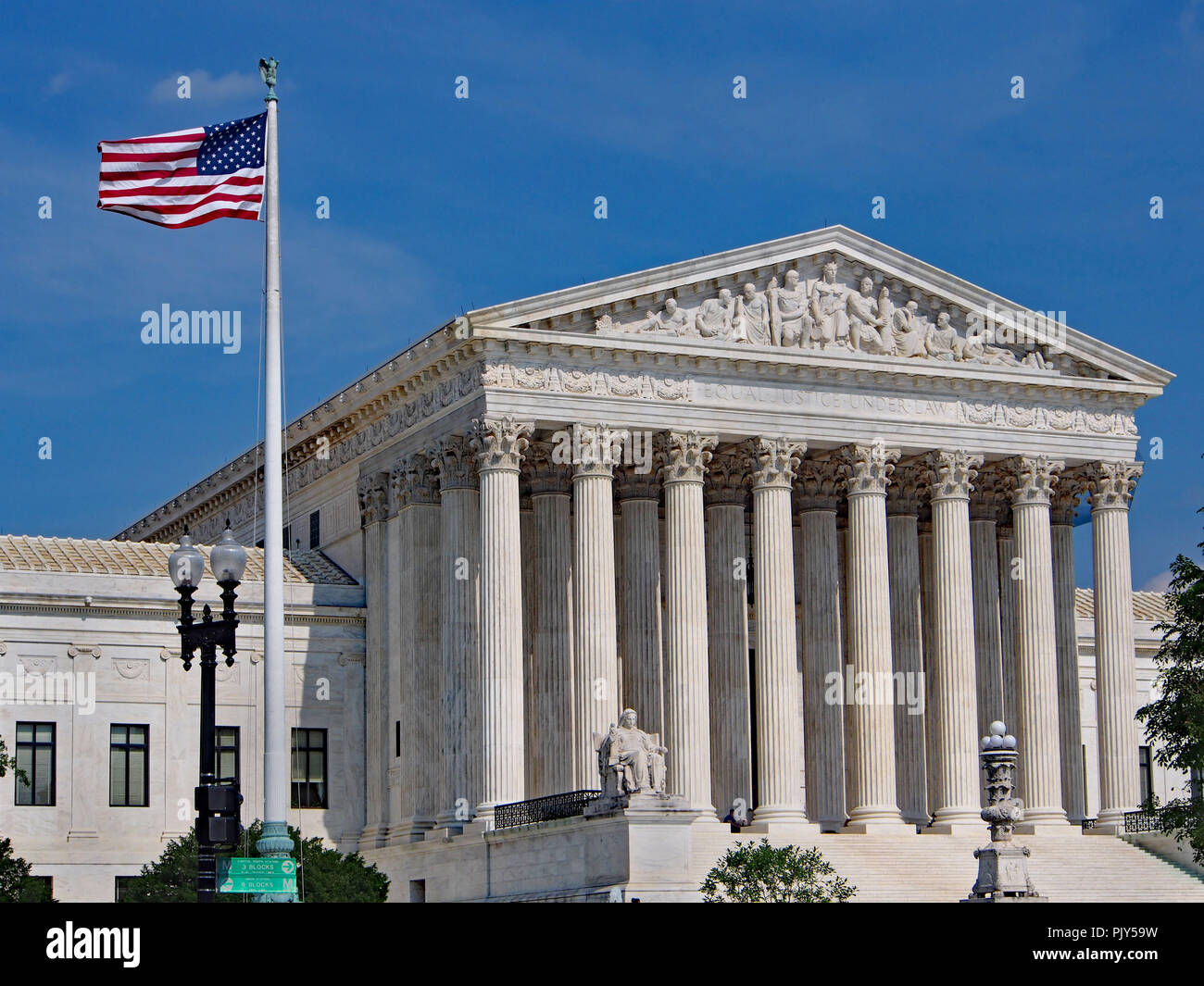 La Corte suprema degli Stati Uniti Edificio, Washington, DC Foto Stock