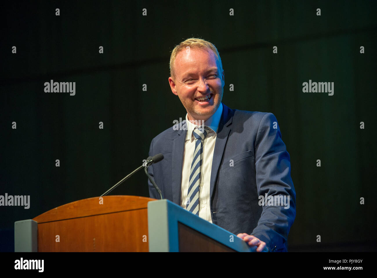 Lo scozzese di cibo o di bevanda Awards, EICC Scotsman Editor Frank O'Donnell Foto Stock