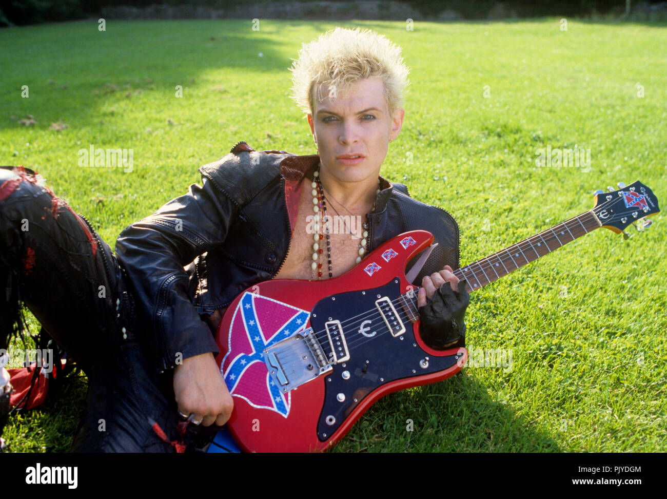 Billy Idol su 18.06.1984 in Vreden. | Utilizzo di tutto il mondo Foto Stock