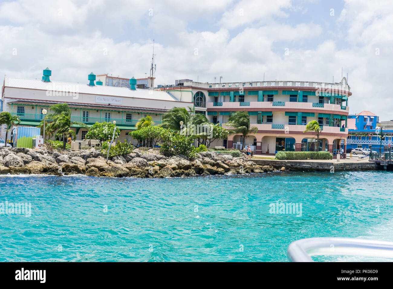 Carlisle wharf, Carlisle Bay, Bridgtown, Barbados Foto Stock