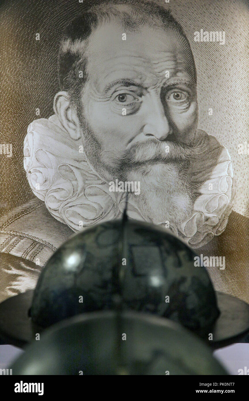 Nicolaus Copernicus.(1473-1543).matematico e astronomo. Formulò un modello dell'universo che pose il Sole al centro della Terra Foto Stock