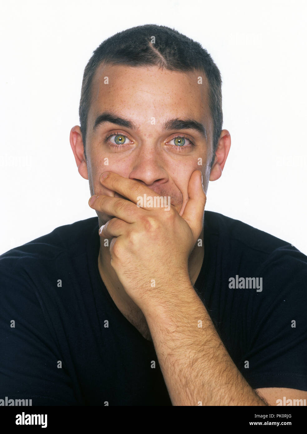 Robbie Williams su 01.09.1997 in München / Monaco di Baviera. | Utilizzo di  tutto il mondo Foto stock - Alamy