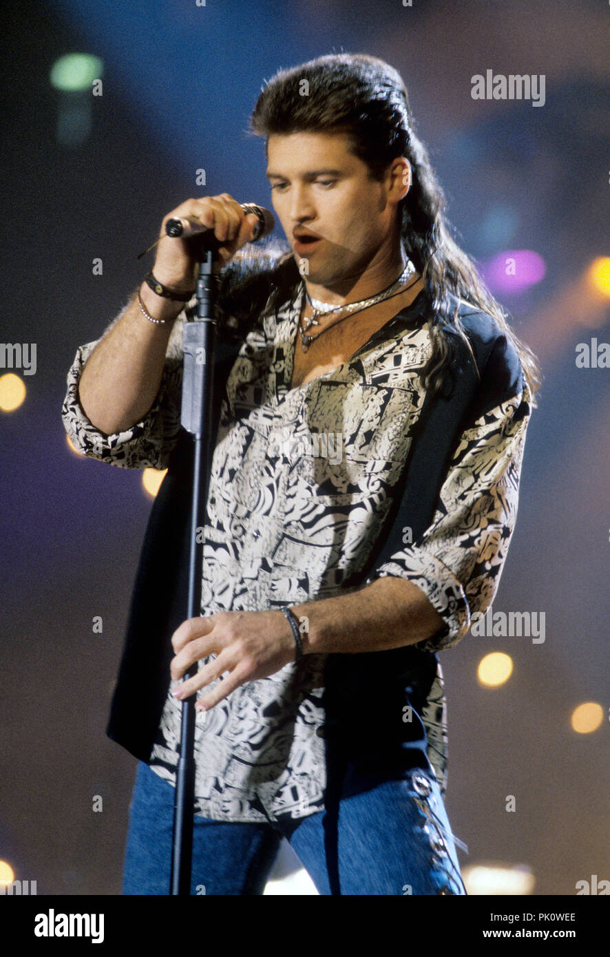 Billy Ray Cyrus nel novembre 1992 a Dortmund. | Utilizzo di tutto il mondo Foto Stock