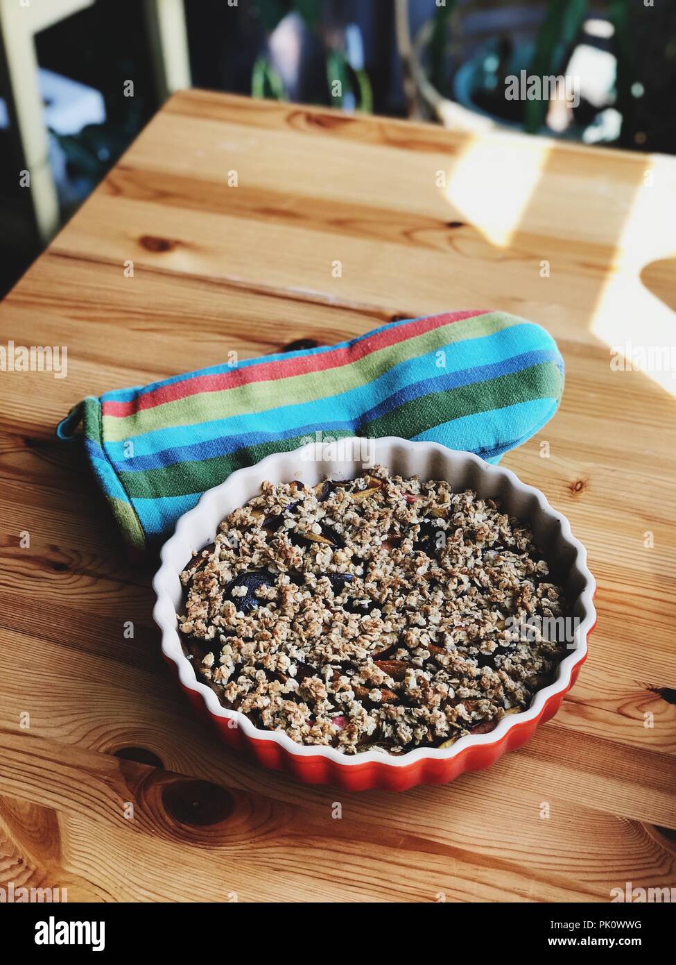 Crumble di Berry Foto Stock