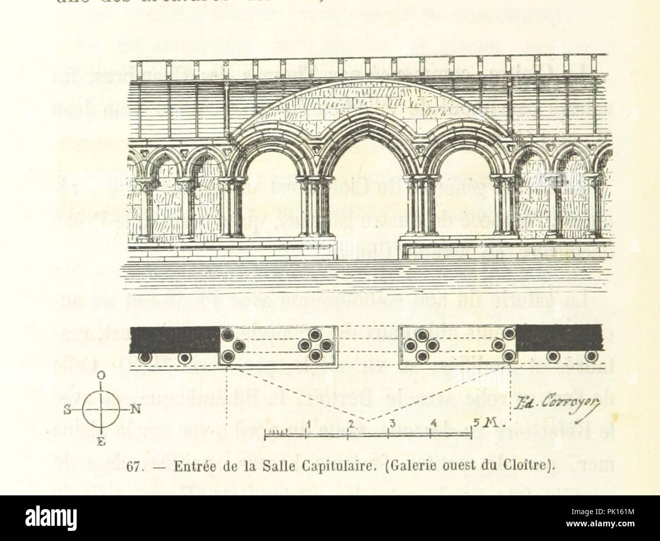 Immagine dalla pagina 208 di 'Descrizione de l'abbaye du Mont Saint Michel et de ses abords, précédée d'une notice historique. [Con piastre.]' . Foto Stock