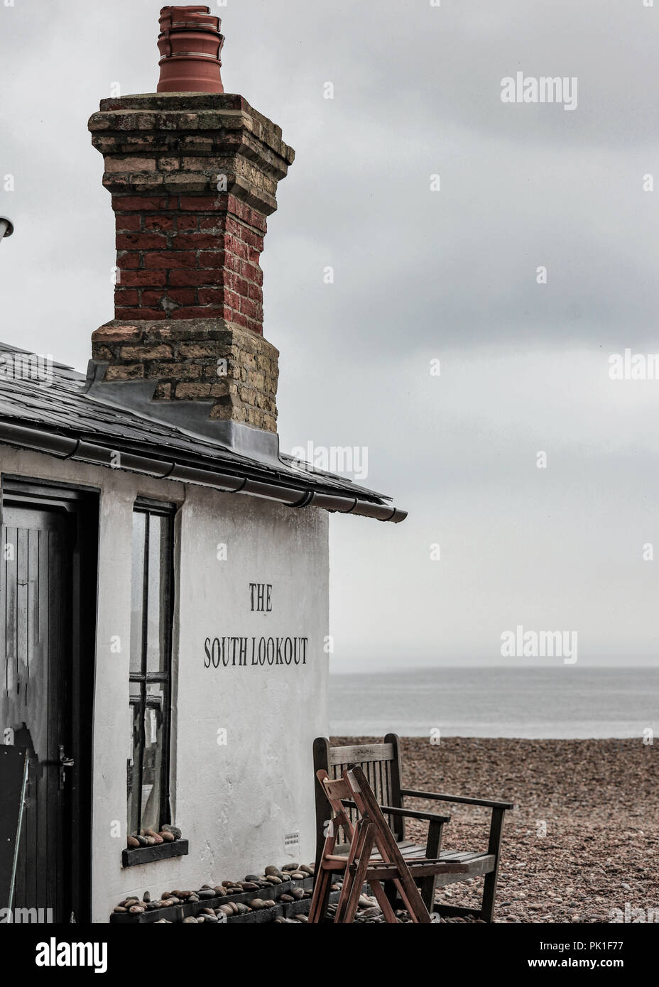 Il Sud Lookout Aldeburgh Foto Stock