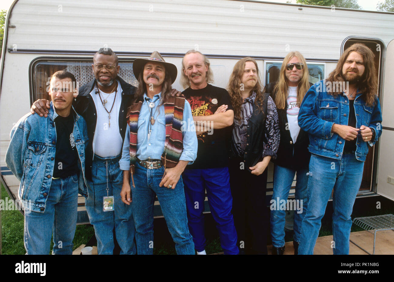 La Allman Brothers Band (cantante Gregg Allman) su 29.06.1991 di Dinkelsbühl. | Utilizzo di tutto il mondo Foto Stock