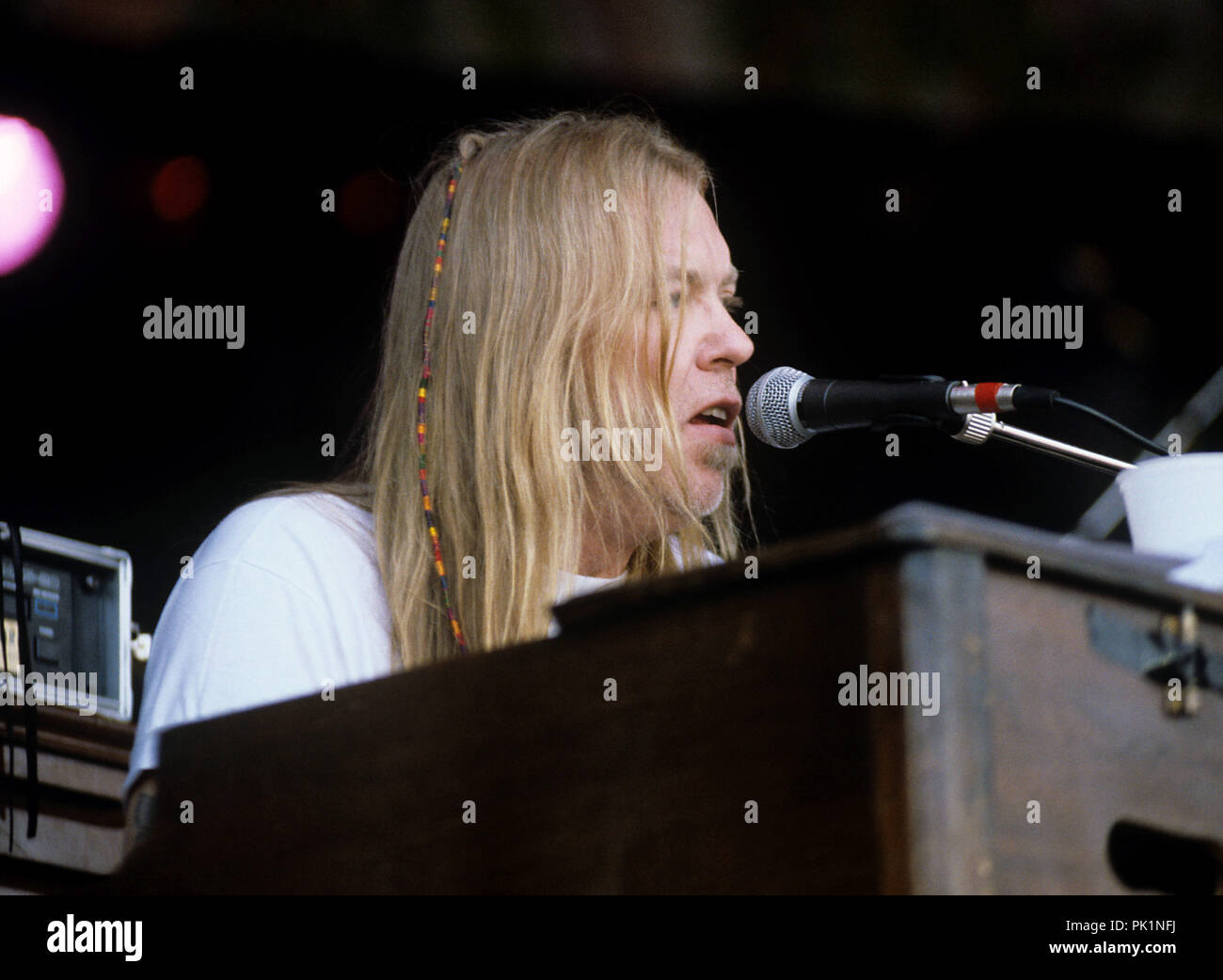 Gregg Allman (l'Allman Brothers Band) su 29.06.1991 di Dinkelsbühl. | Utilizzo di tutto il mondo Foto Stock