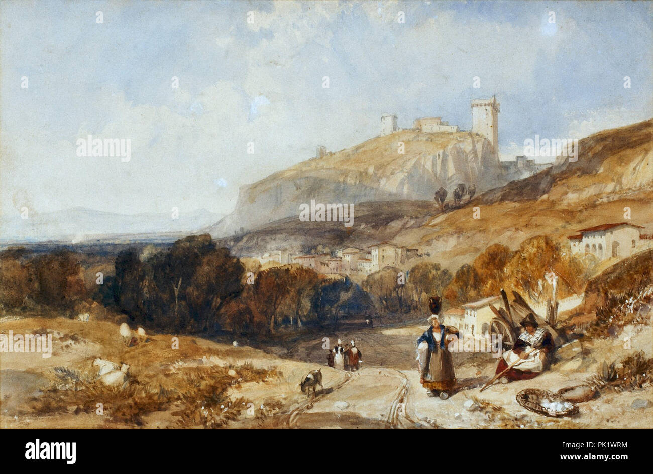 Harding James Duffield - Chateau De Monas vicino a Orange Foto Stock