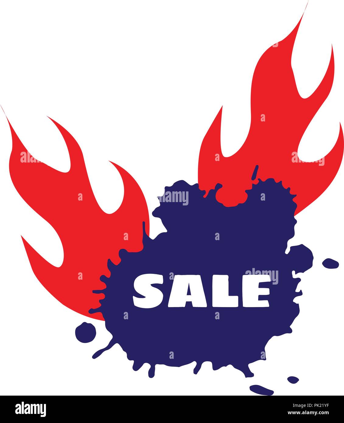 Vettore. La Vendita calda vettore sconto modello di progettazione Illustrazione Vettoriale