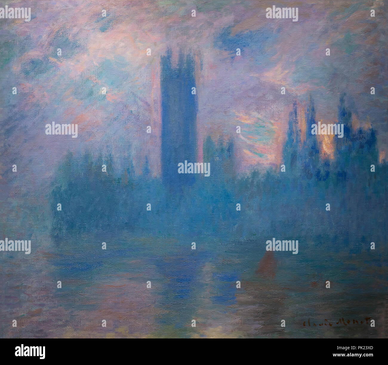 La Casa del Parlamento, il London, Claude Monet, 1900-1901, Art Institute of Chicago, Chicago, Illinois, USA, America del nord, Foto Stock