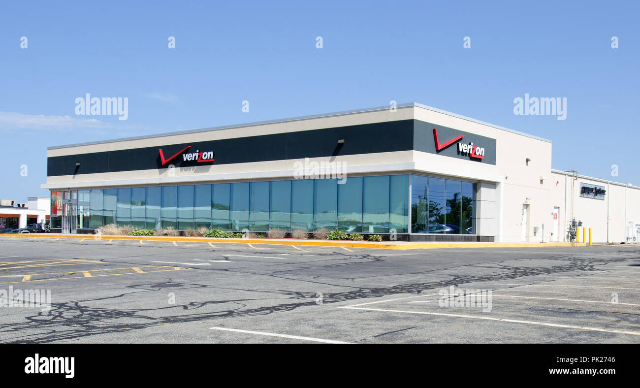 Telefono Verizon store in Hyannis, Massachusetts, STATI UNITI D'AMERICA Foto Stock