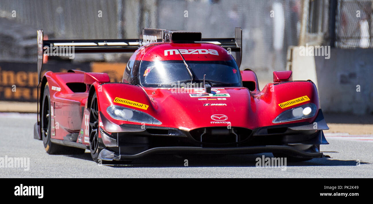 Monterey, CA, Stati Uniti d'America. 09Sep, 2018. A. # 55 piloti Jonathan Bomarito/Harry Tincknell vi migliore tempo sul giro di 1:17.197 prendere il quarto posto durante l'Americano è pneumatico 250 gara per l'IMSA Weathertech auto sportive campionato a Weathertech Raceway Laguna Seca Monterey, CA Thurman James/CSM/Alamy Live News Foto Stock