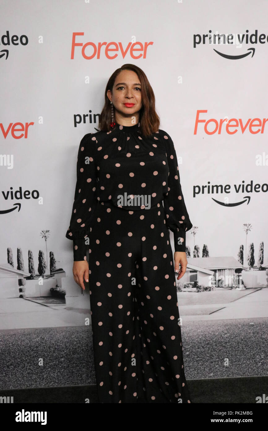 New York, NY, STATI UNITI D'AMERICA. Decimo Sep, 2018. Maya Rudolph presso il World Premiere Screening di Amazon per sempre a Whitby Theater di New York il 10 settembre 2018. Credito: Jessica Warzoha/media/punzone Alamy Live News Foto Stock