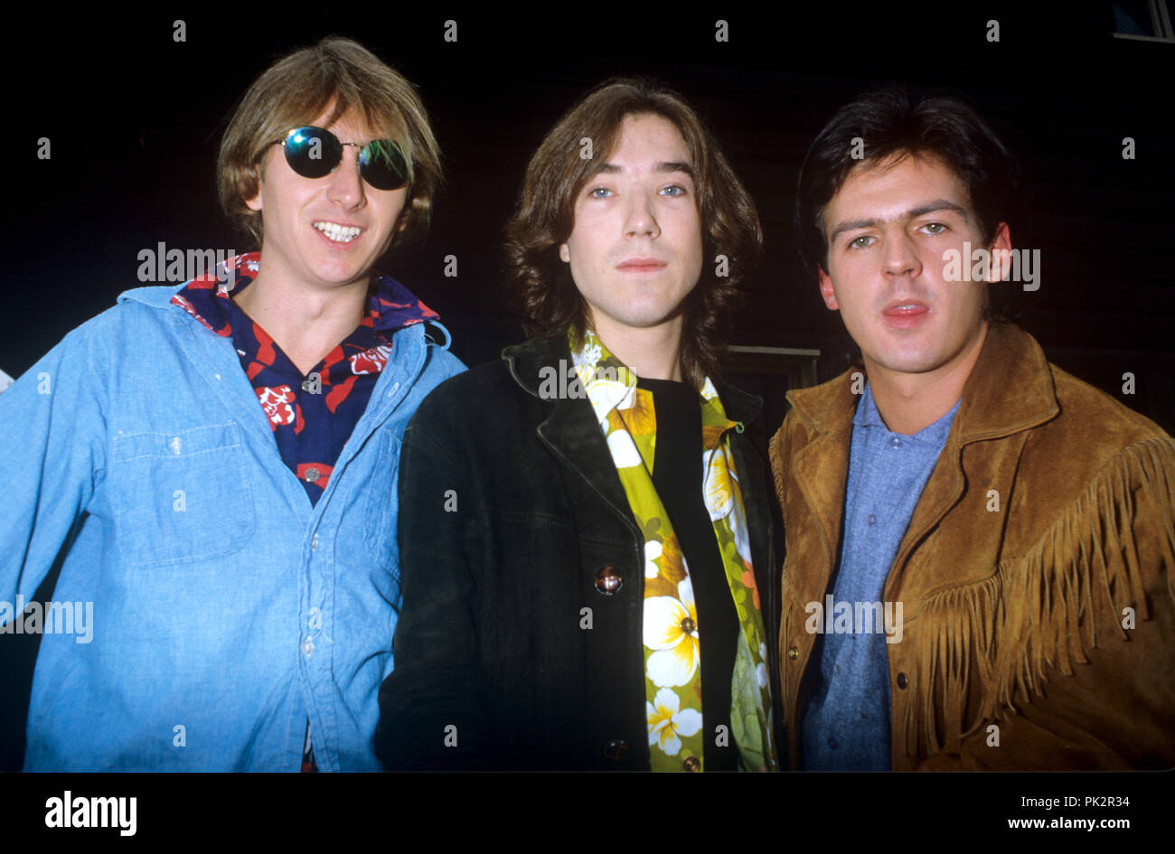 Parlare Parlare (l-r): Mark Hollis, Lee Harris, Paul Webb su 11.10.1984 in München / Monaco di Baviera. | Utilizzo di tutto il mondo Foto Stock