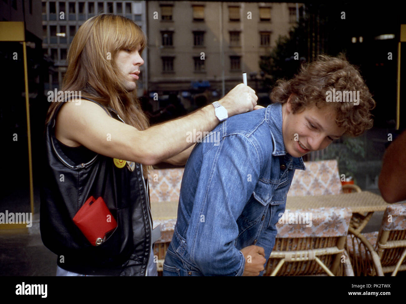 Iron Maiden - Heavy Metal - band - 1984 | Utilizzo di tutto il mondo Foto Stock