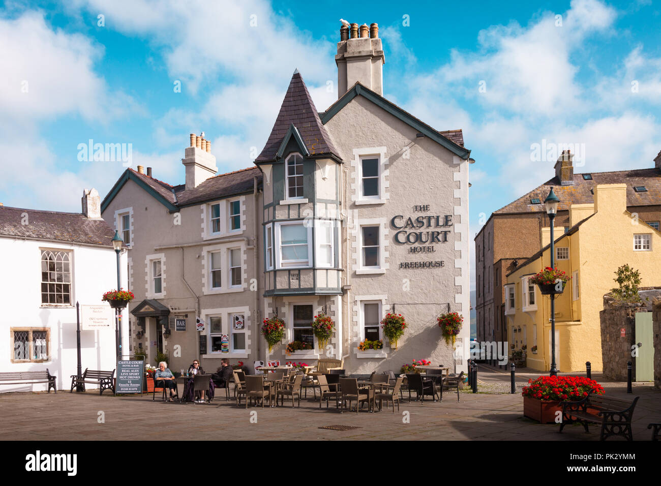 Il Castello Court Hotel, Beaumaris, Anglesey, Galles, Regno Unito Foto Stock