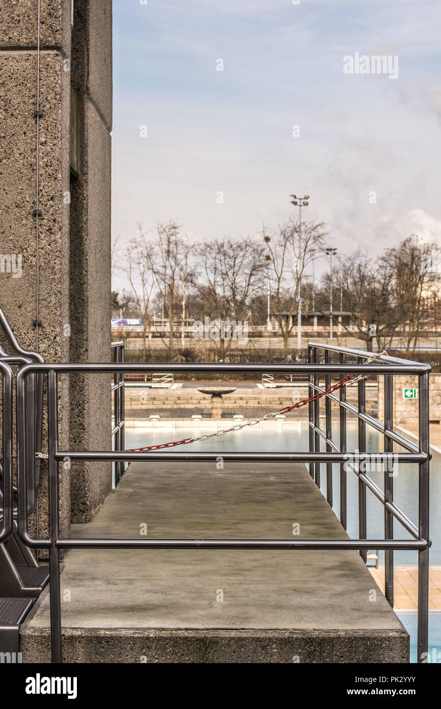 Stadio olimpico di Berlino, trampolino, torre di nuoto Foto Stock