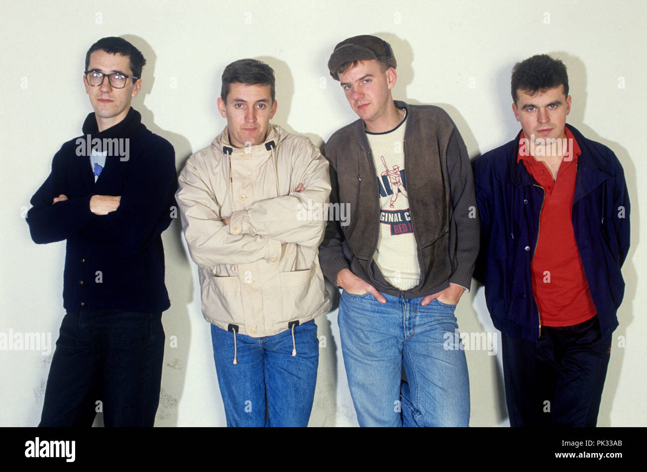 Il Housemartins (mit Sänger Paul Heaton) su 25.11.1987 in München / Monaco di Baviera. | Utilizzo di tutto il mondo Foto Stock