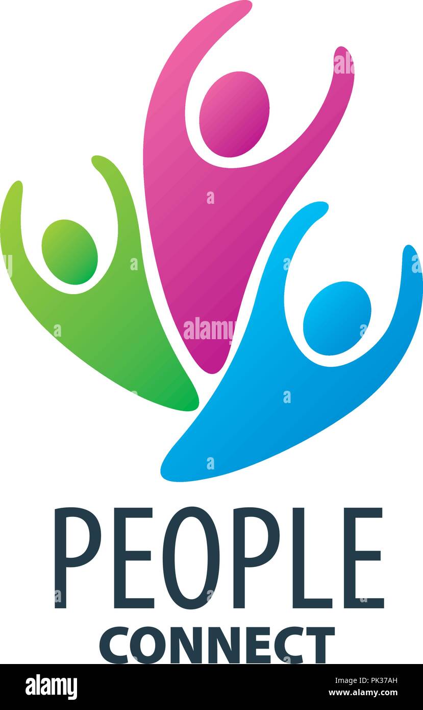Il logo del vettore di persone Illustrazione Vettoriale