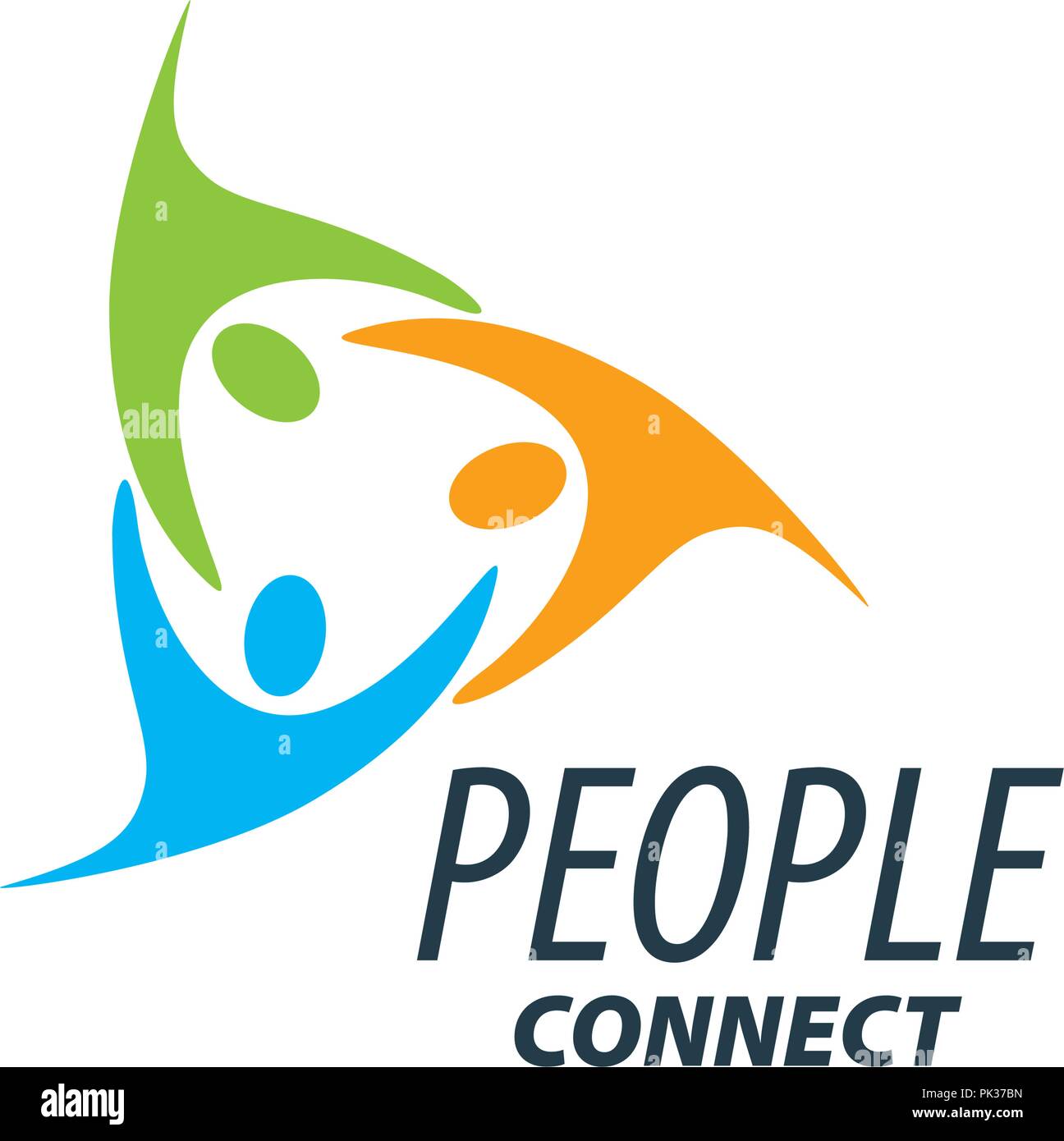 Il logo del vettore di persone Illustrazione Vettoriale