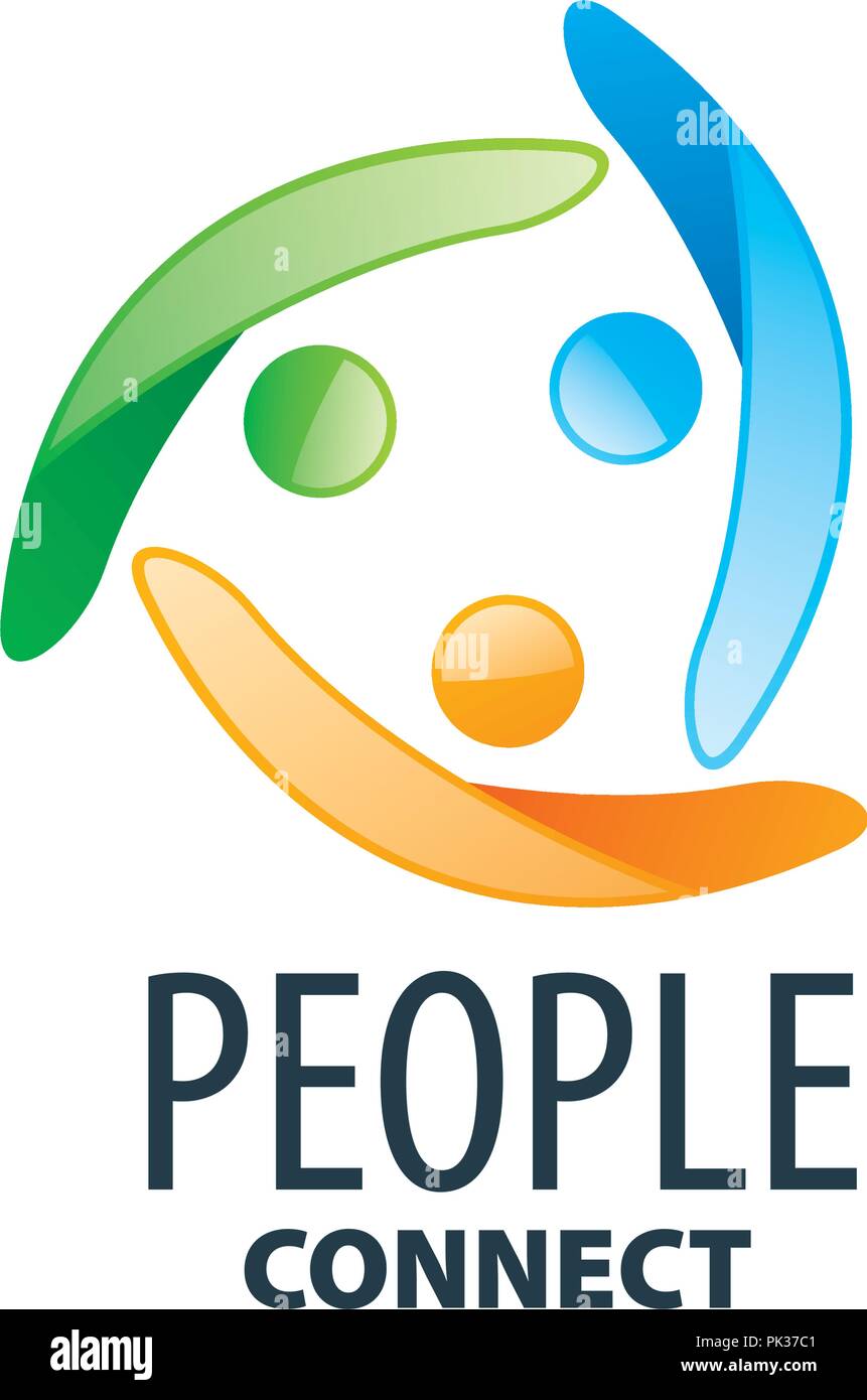 Il logo del vettore di persone Illustrazione Vettoriale