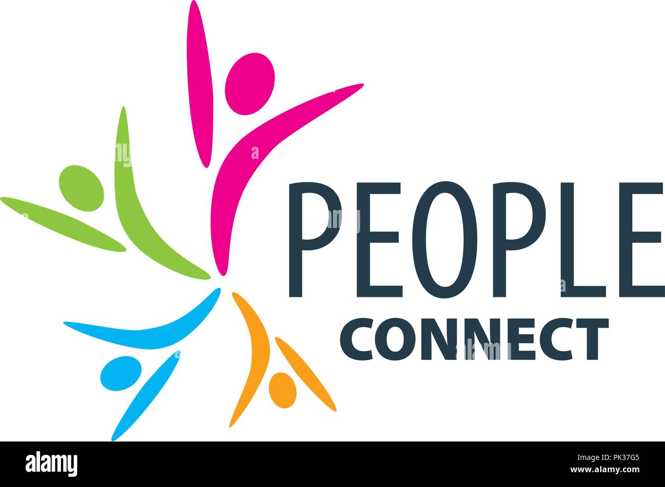 Il logo del vettore di persone Illustrazione Vettoriale