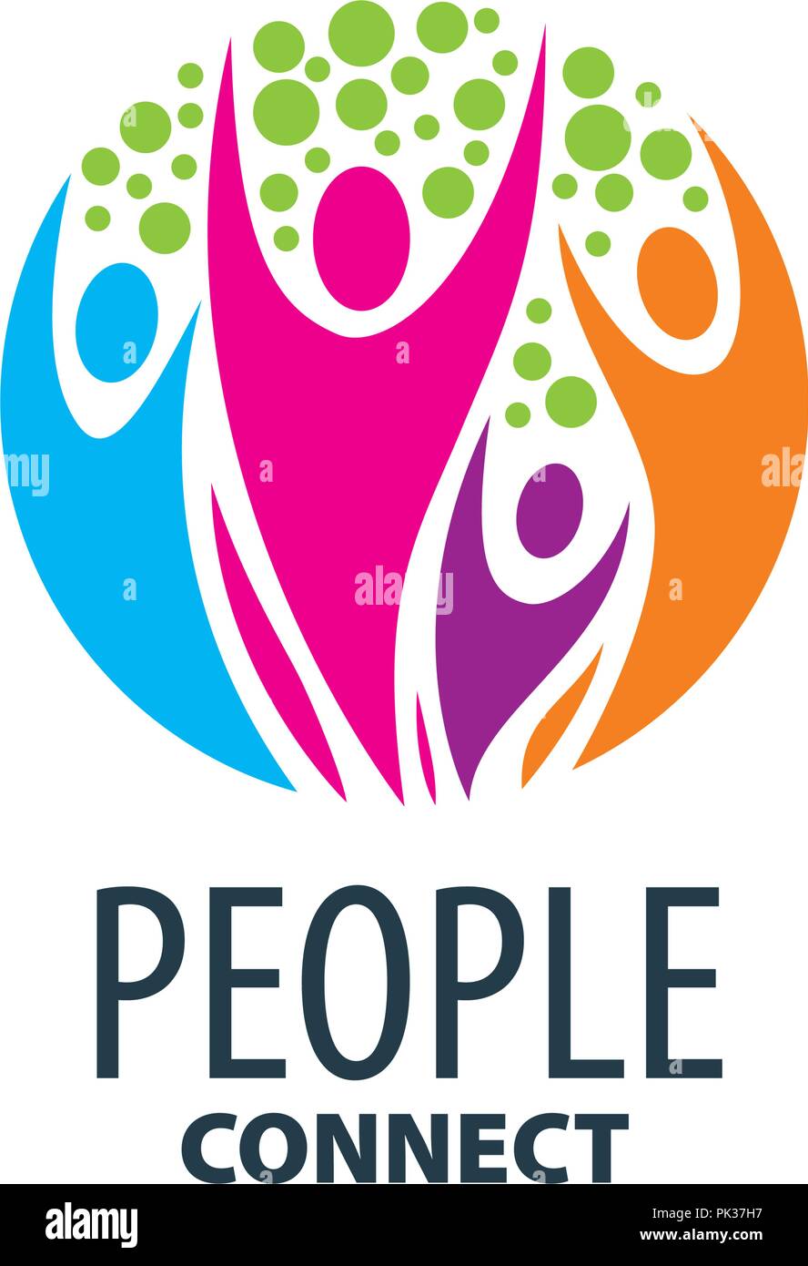 Il logo del vettore di persone Illustrazione Vettoriale