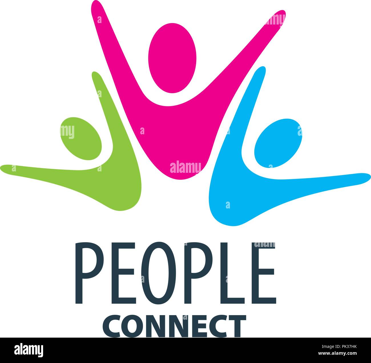 Il logo del vettore di persone Illustrazione Vettoriale