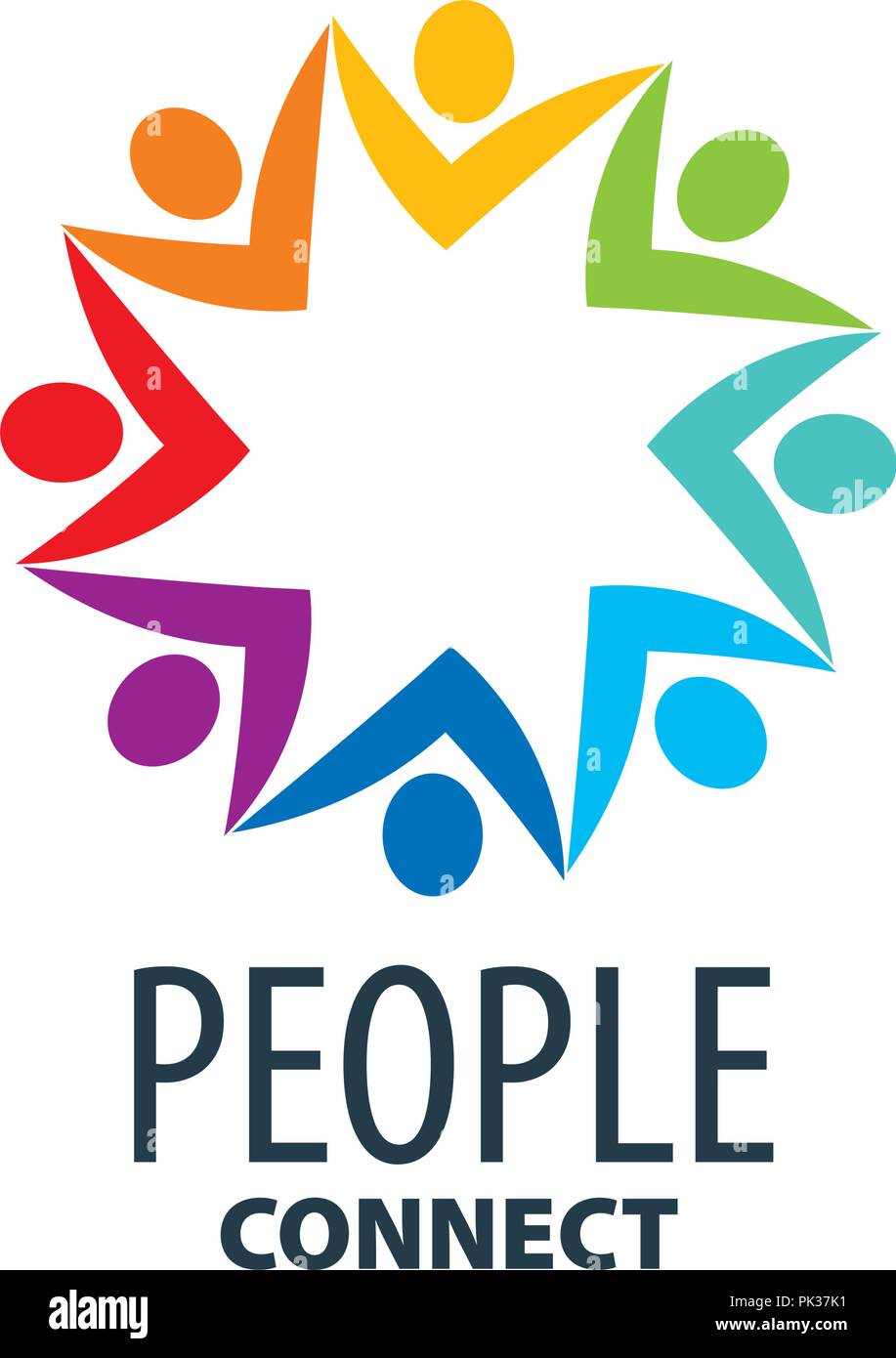 Il logo del vettore di persone Illustrazione Vettoriale