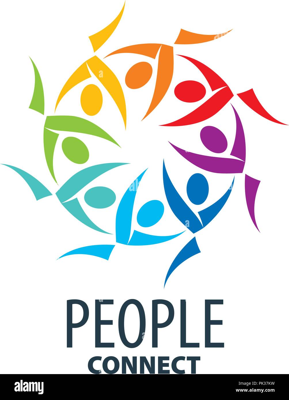 Il logo del vettore di persone Illustrazione Vettoriale