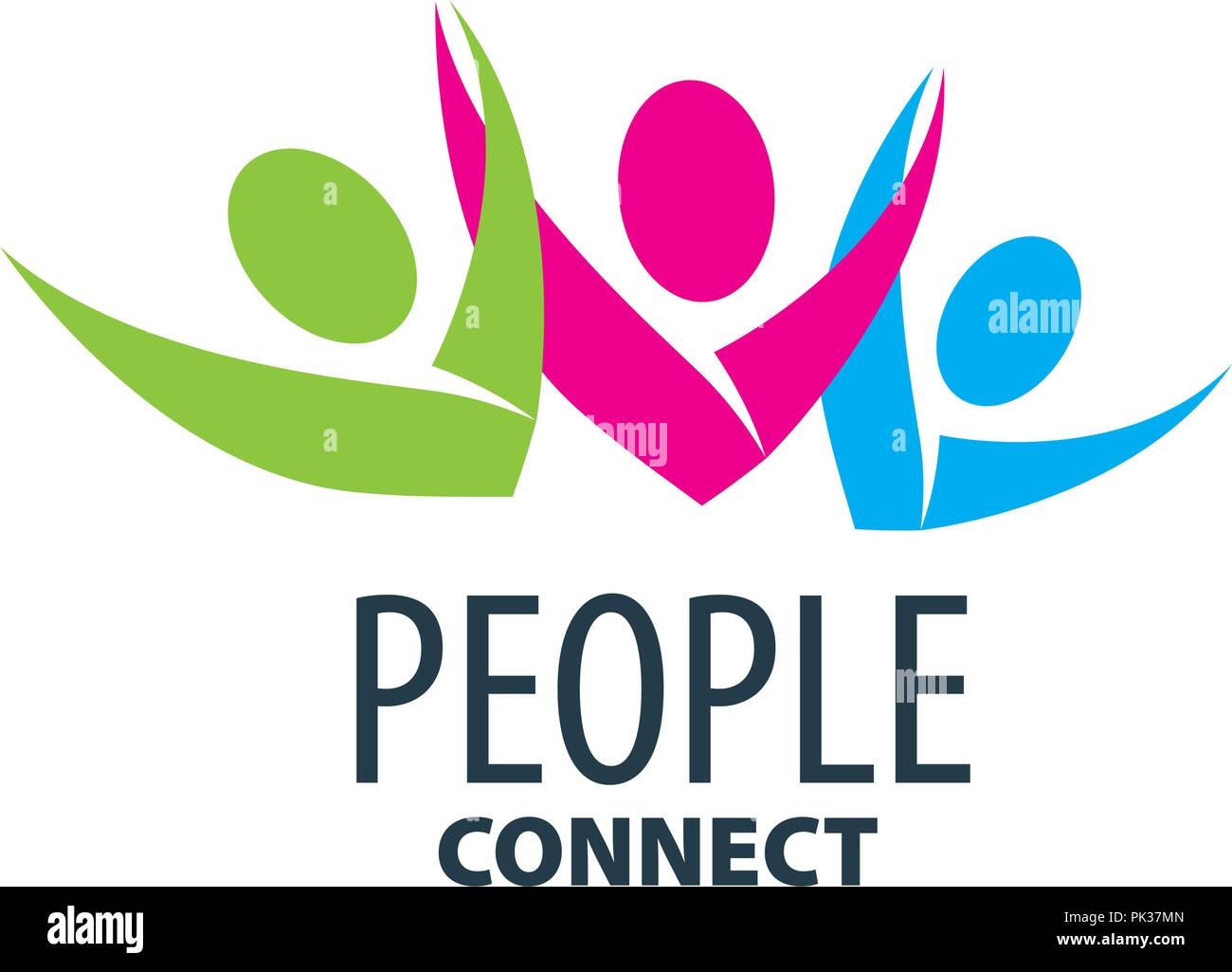 Il logo del vettore di persone Illustrazione Vettoriale