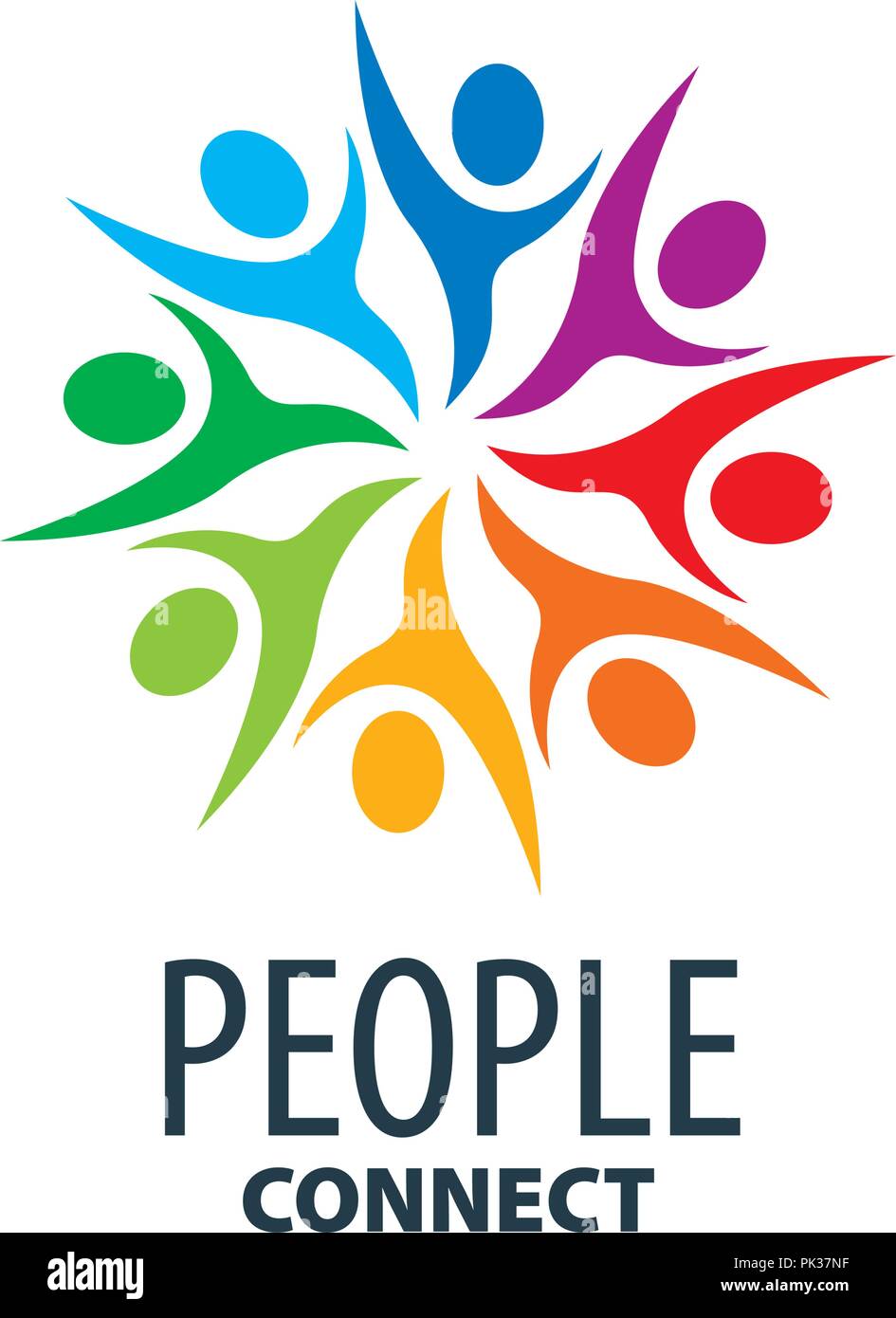 Il logo del vettore di persone Illustrazione Vettoriale