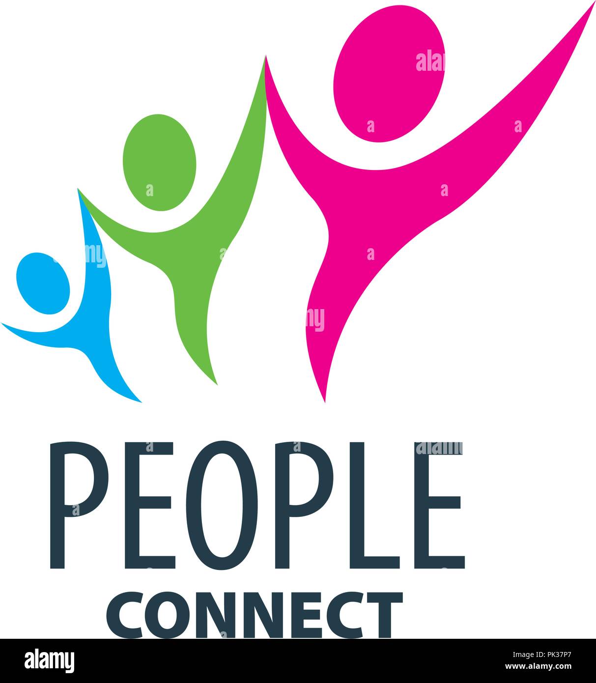 Il logo del vettore di persone Illustrazione Vettoriale