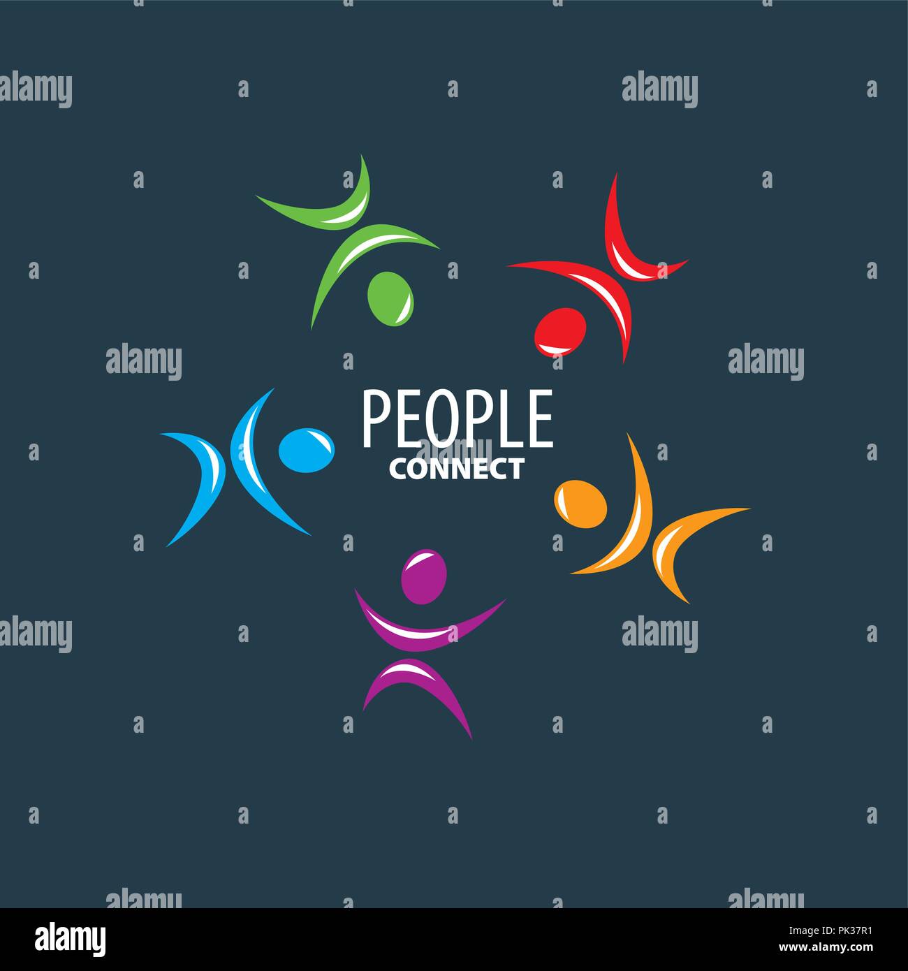 Il logo del vettore di persone Illustrazione Vettoriale