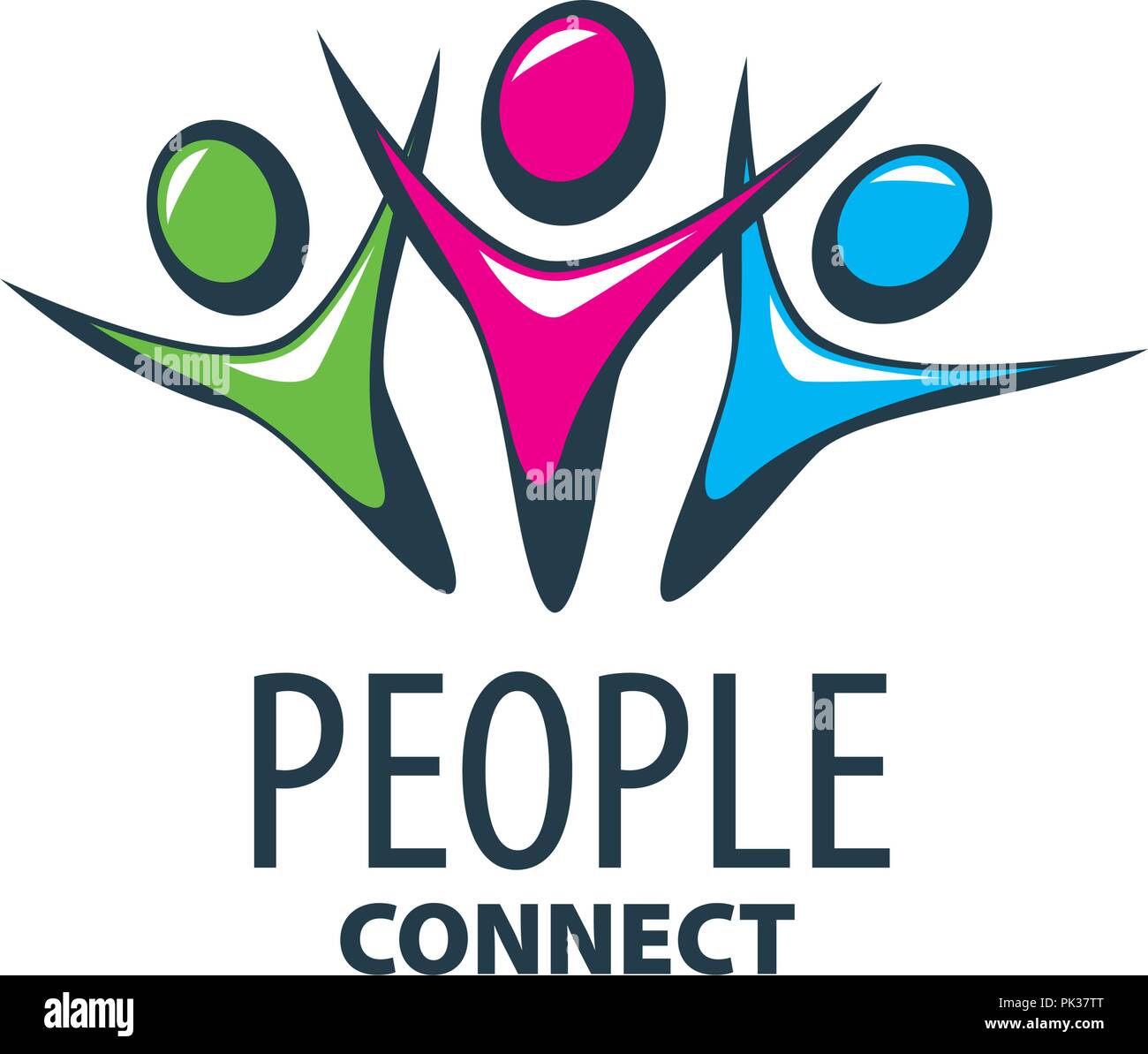 Il logo del vettore di persone Illustrazione Vettoriale